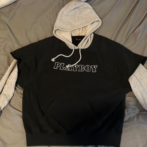 Black and Grey Playboy Hoodie